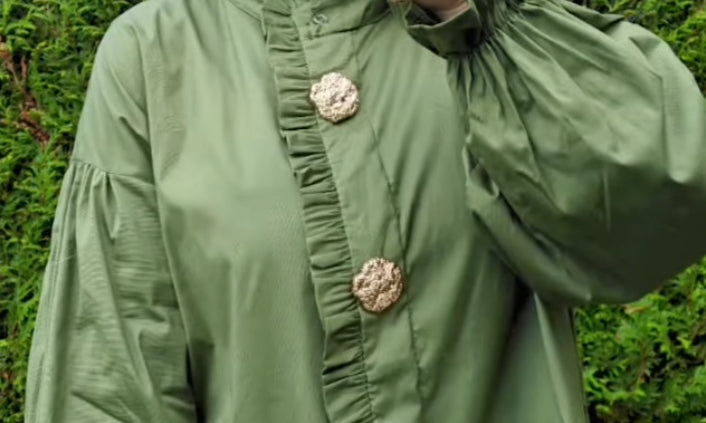 Chemisier signature kaki