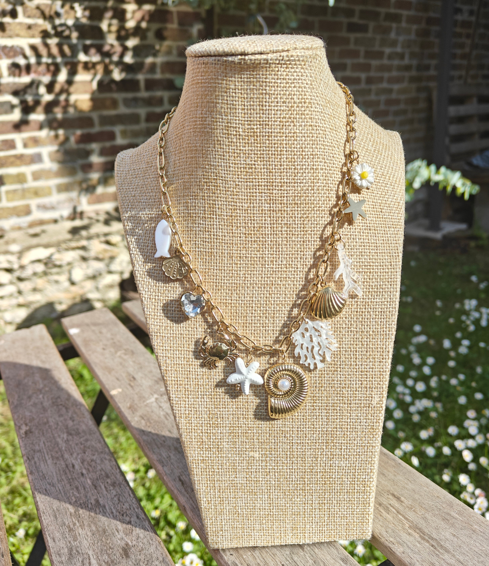 Collier trésor de l'océan blanc