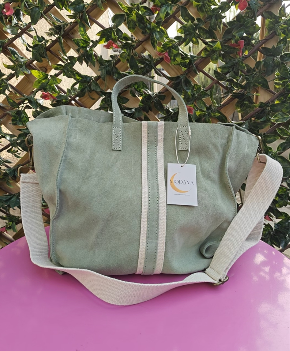 Sac cabas vert