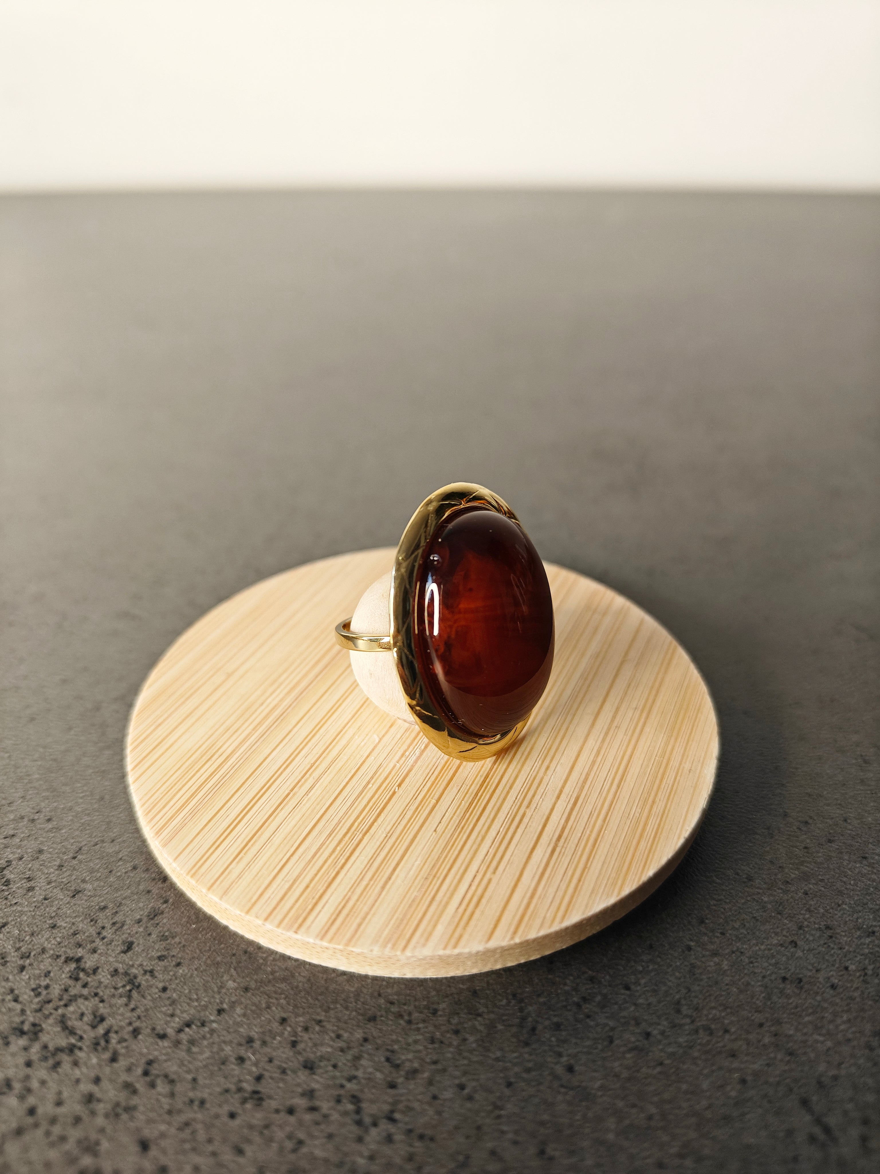 Bague héritage ambré