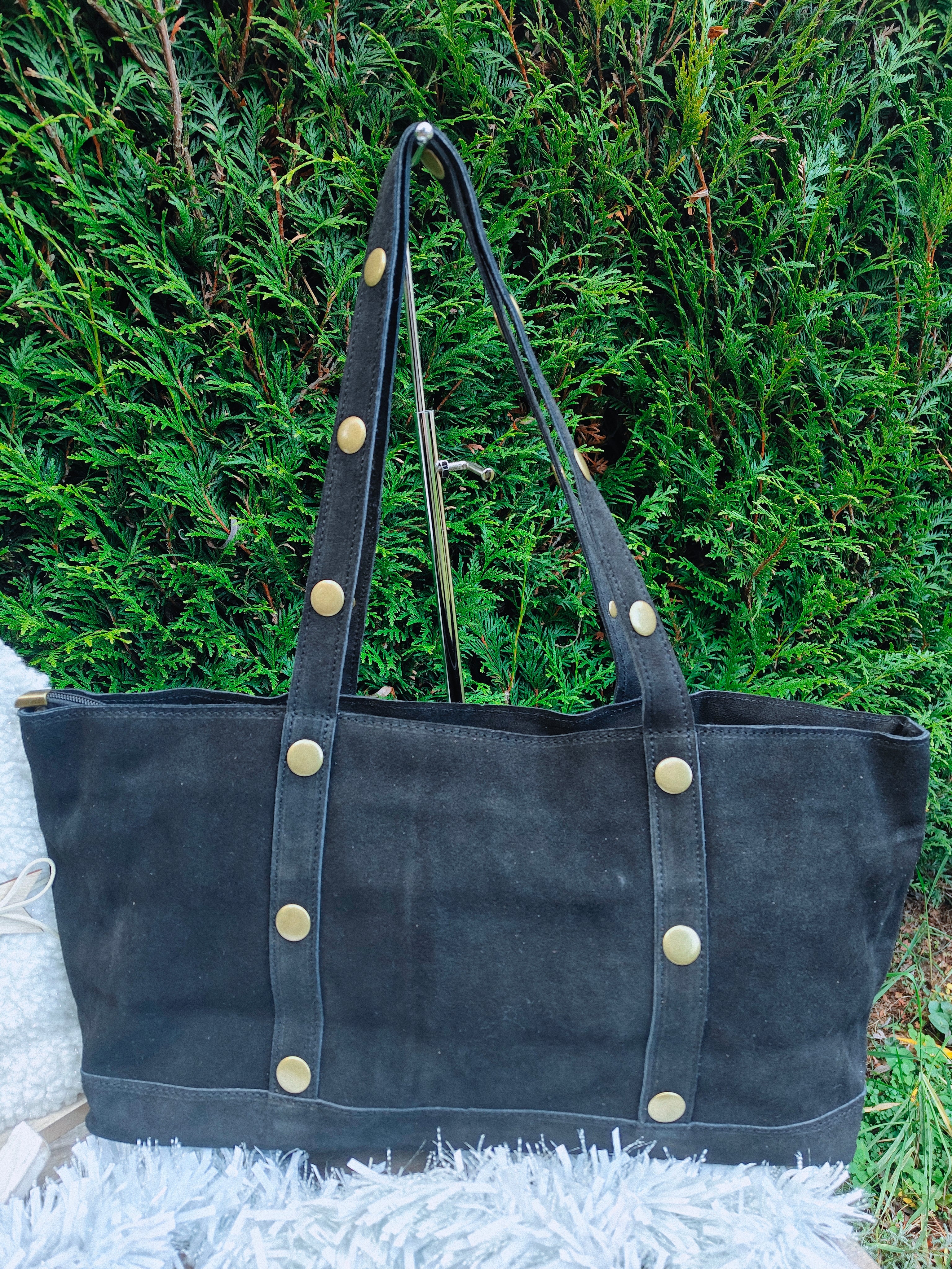 Sac cabas en cuir noir noir