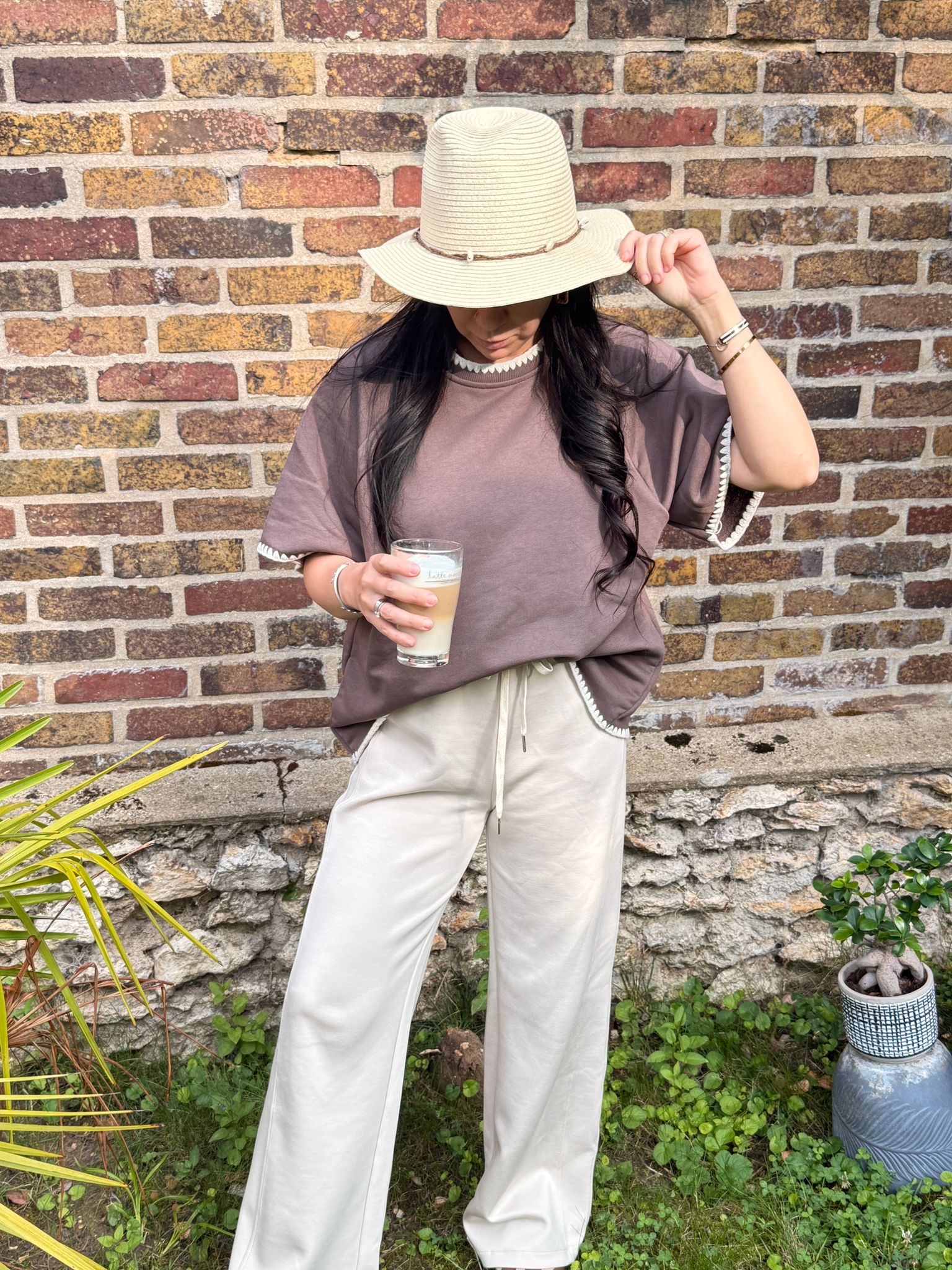 Ensemble jogging chocolat
