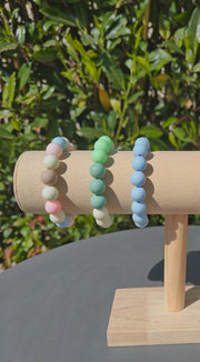 Bracelet perles de velours