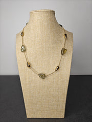 Collier organique sauge