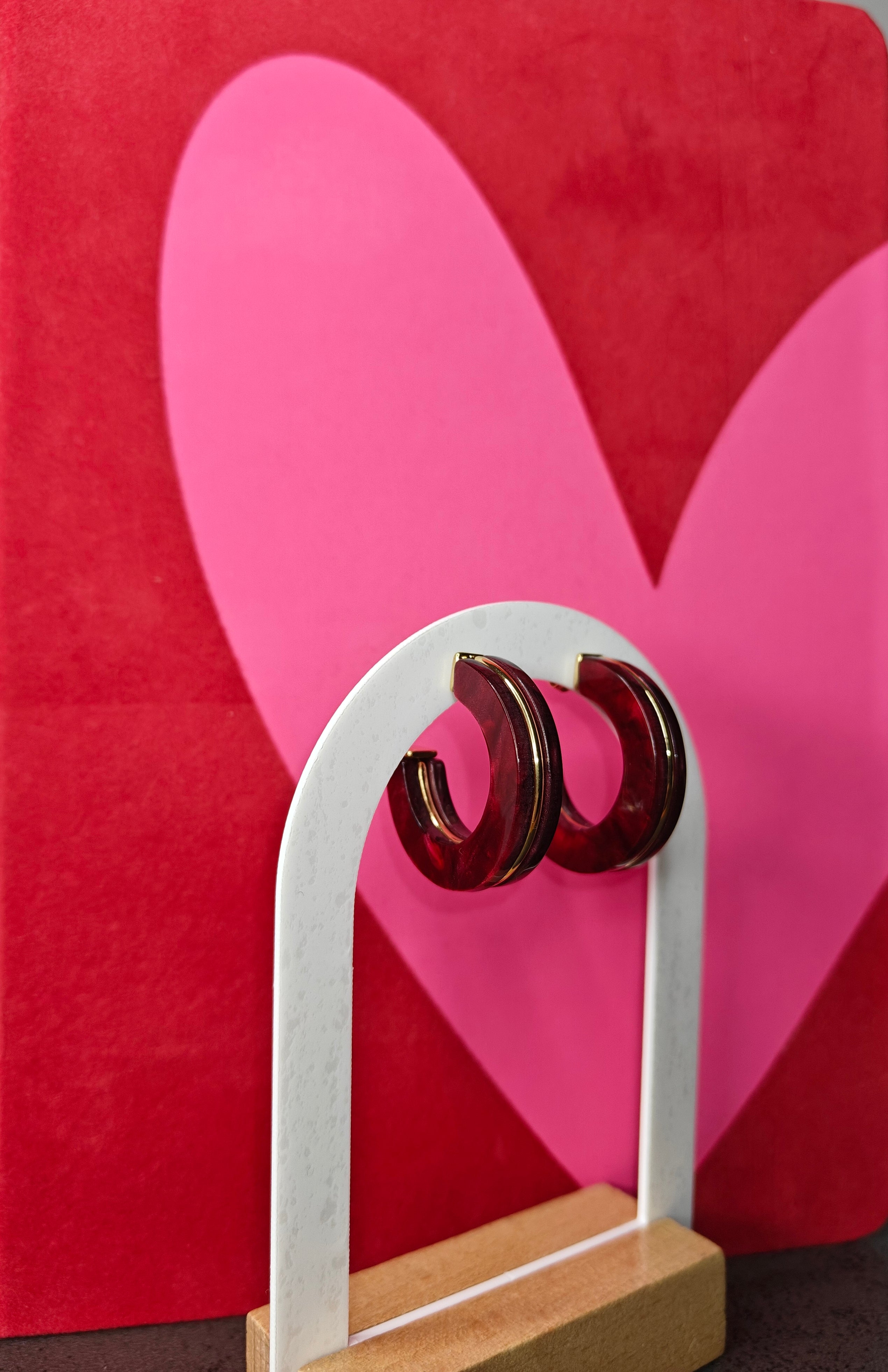 Boucles d'oreilles love cherry