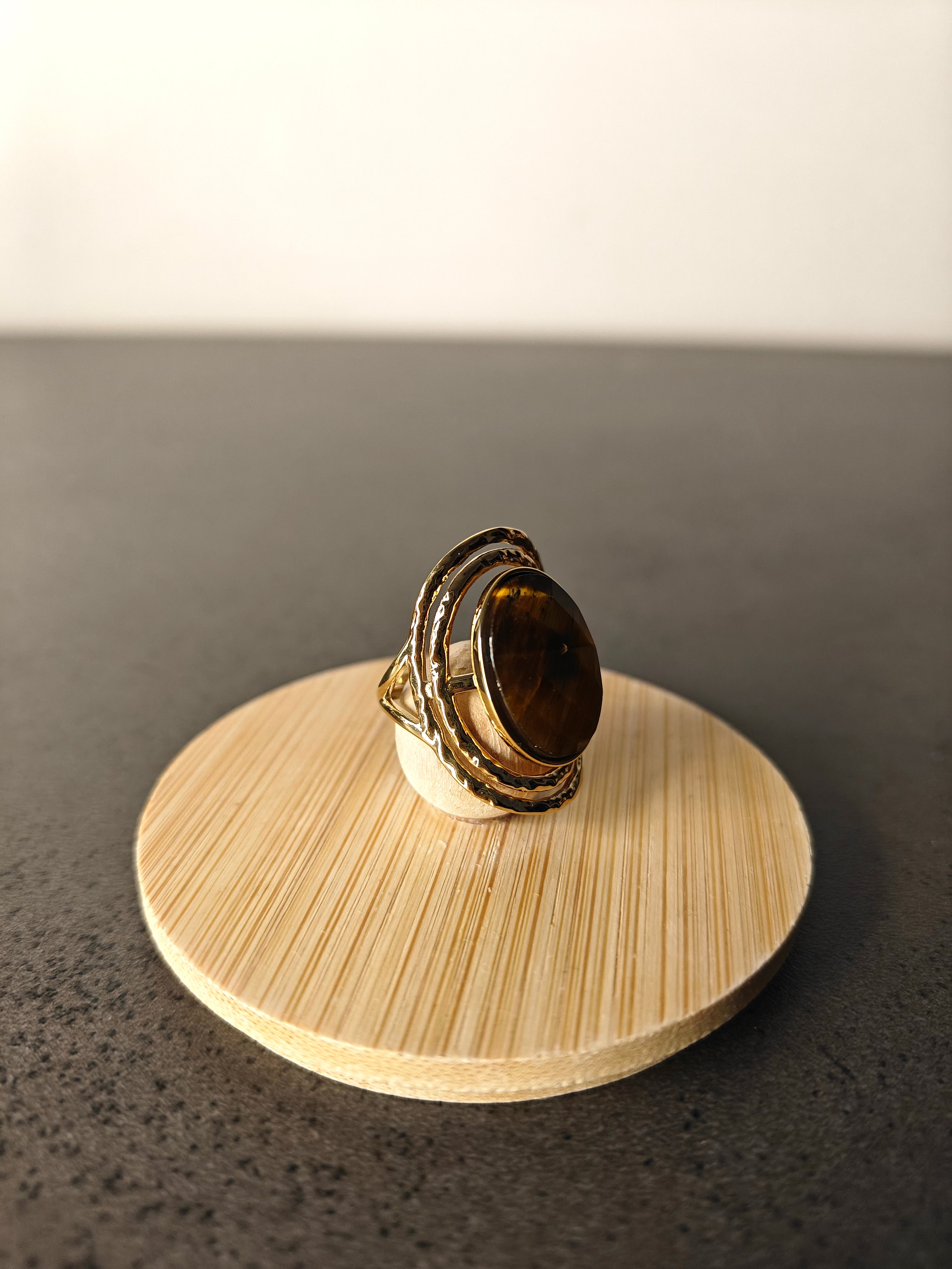 Bague œil de tigre