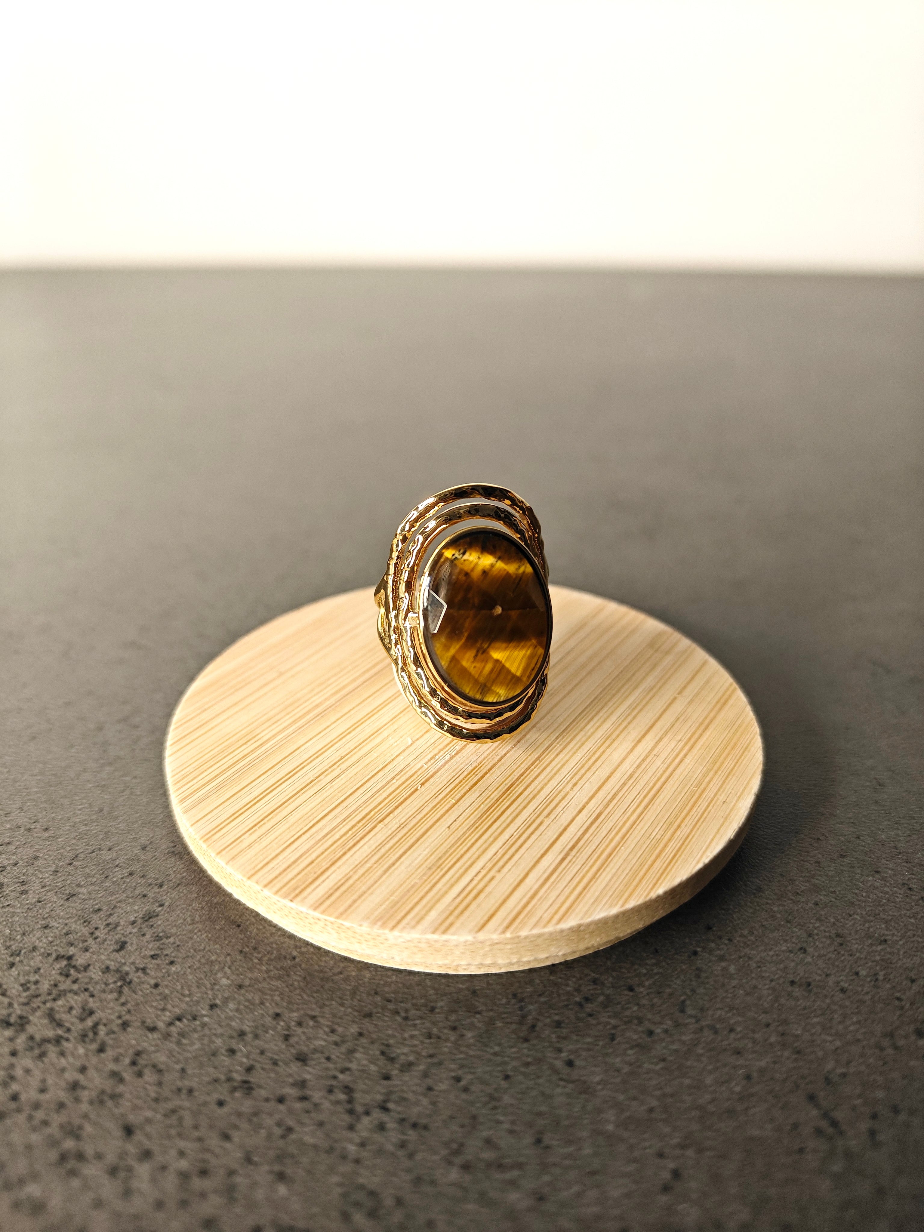 Bague œil de tigre