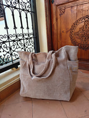 Grand sac de voyage beige