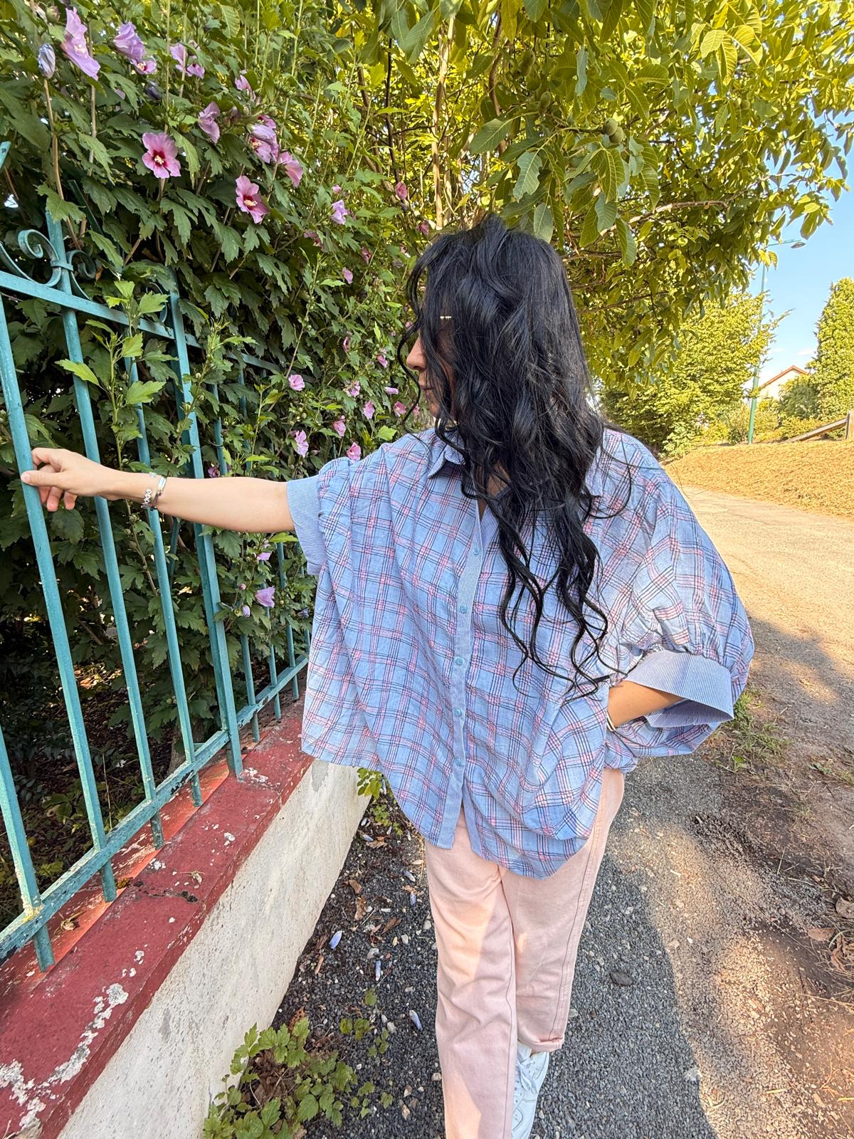 Chemise à carreaux oversize