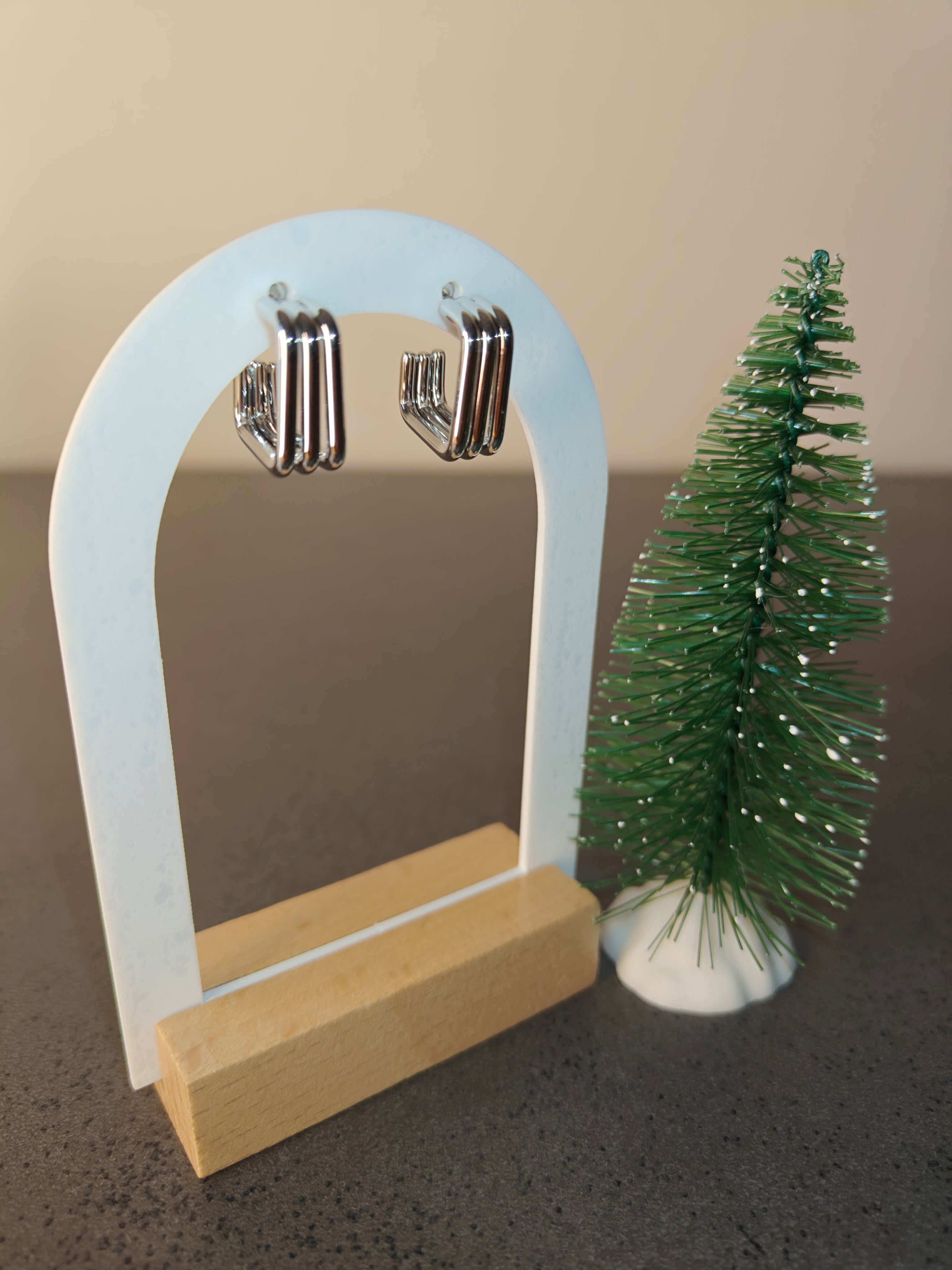 Boucles d'oreilles triple créoles