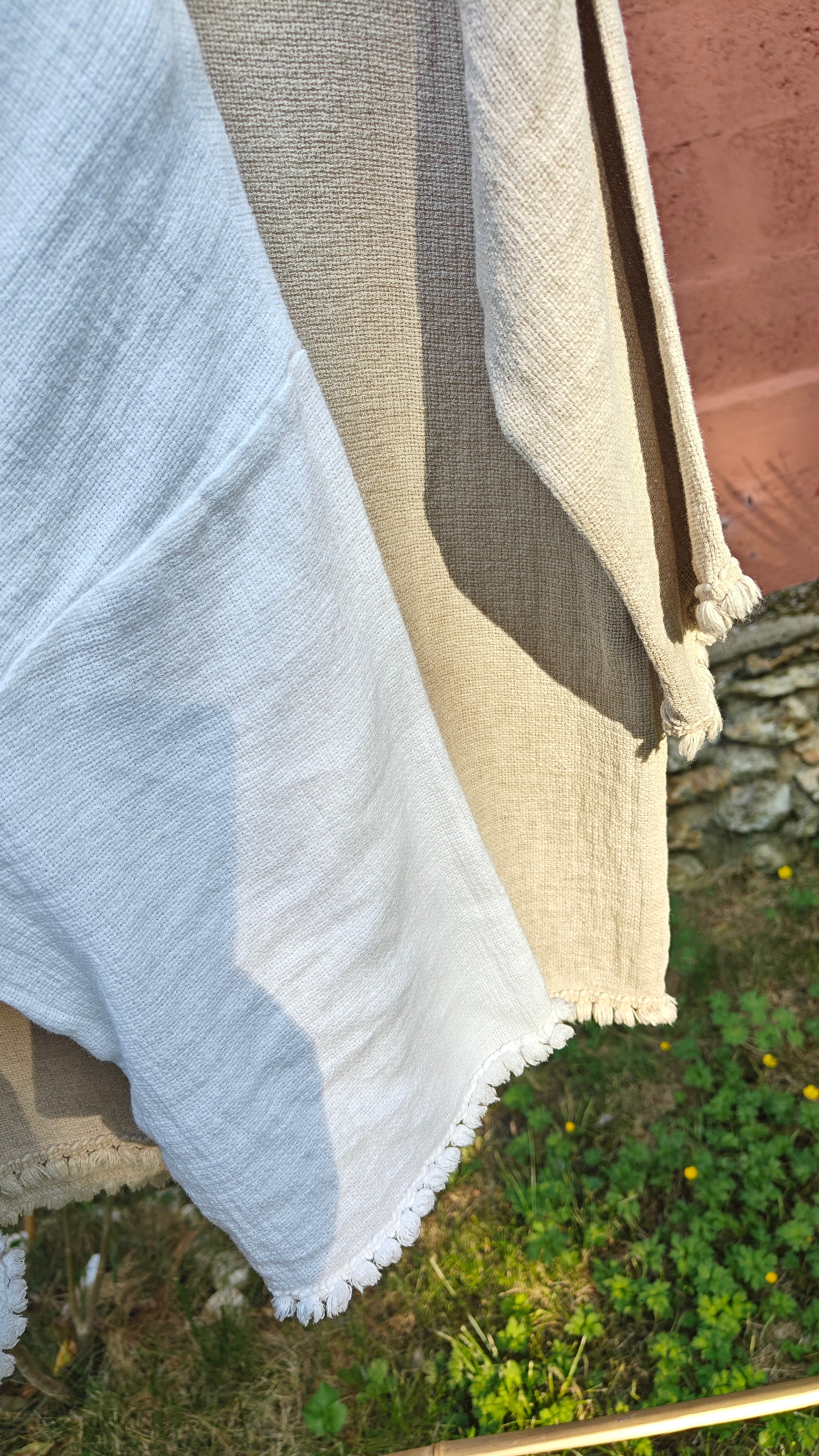 Top blanc lin & coton