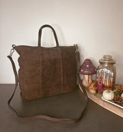 Sac cuir marron