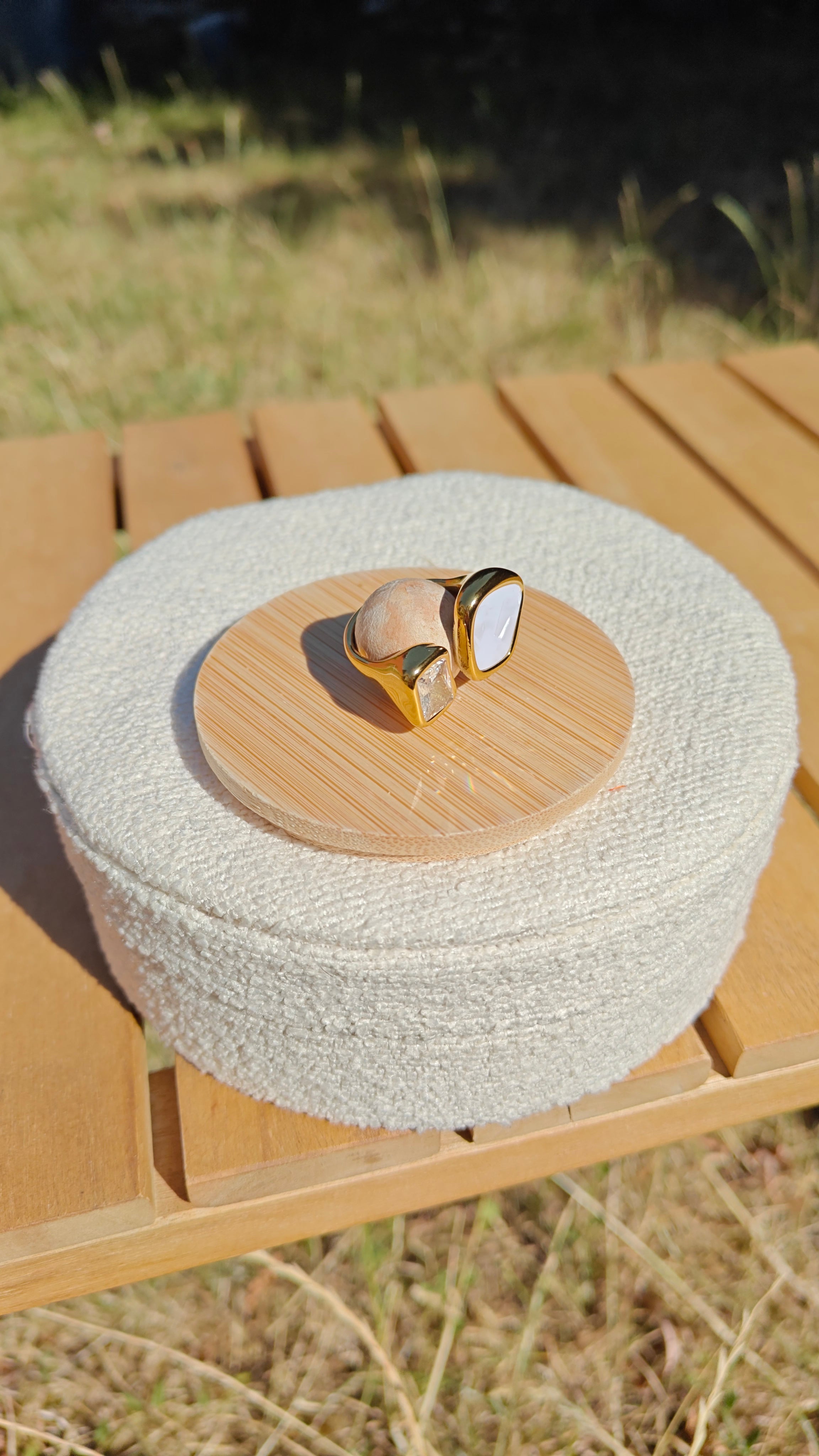 Bague duo éclat nacré