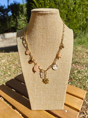 Collier soleil d'or